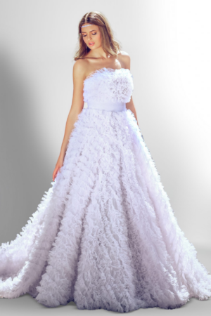 Ruffled Princess Gown